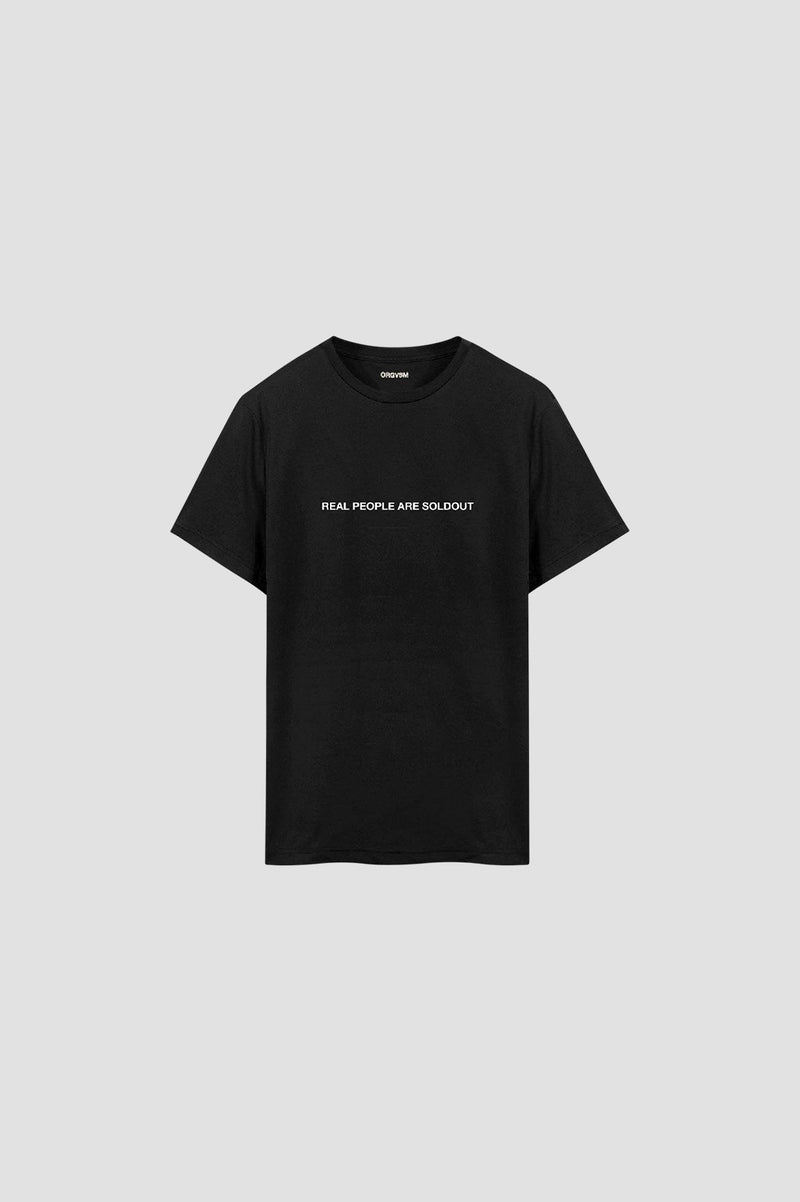 Real People Are Soldout Tee Black Version
