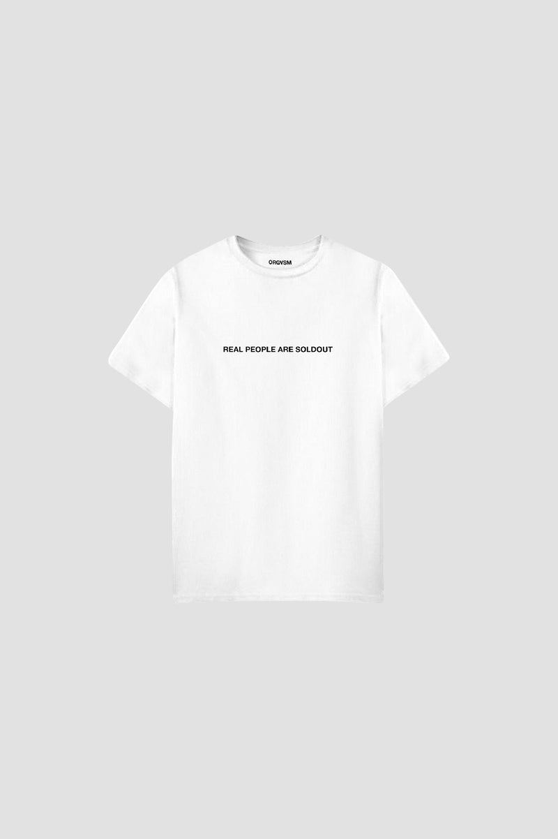 Real People Are Soldout Tee White Version