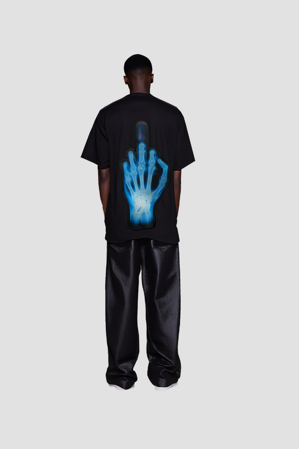 Fuck 3D Skeleton T-Shirt Black Version