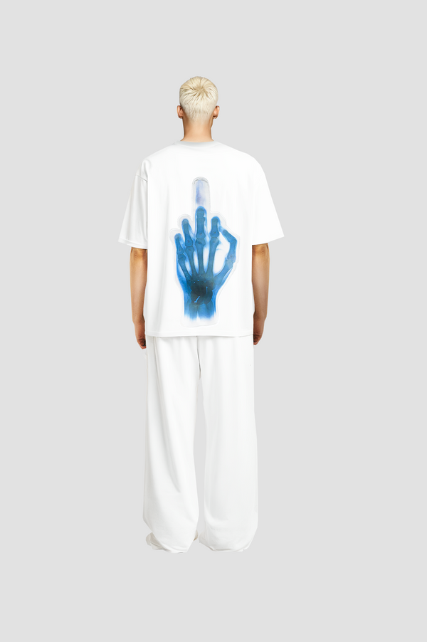 Fuck 3D Skeleton T-Shirt White Version