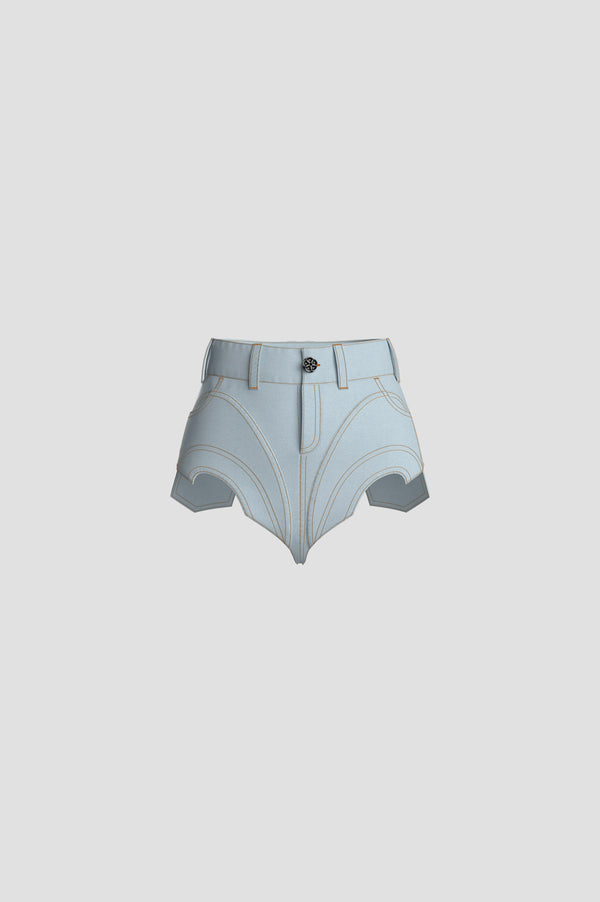ORGVSM Avant-garde Denim Shorts