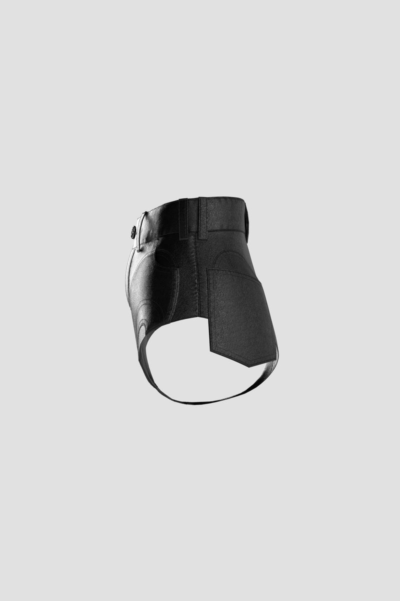 Avant-garde Leather Shorts