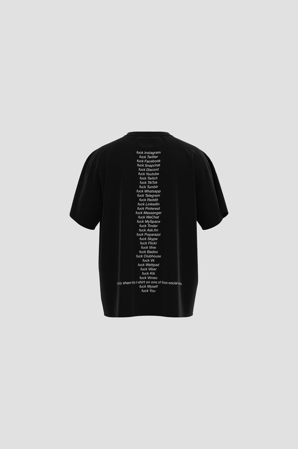 ORGVSM F**k Social Networks T-Shirt Black Version