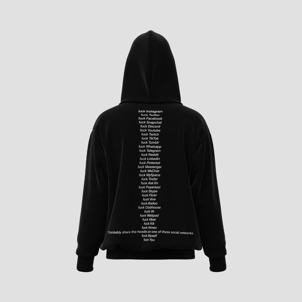 ORGVSM F k Social Networks Black Hoodie