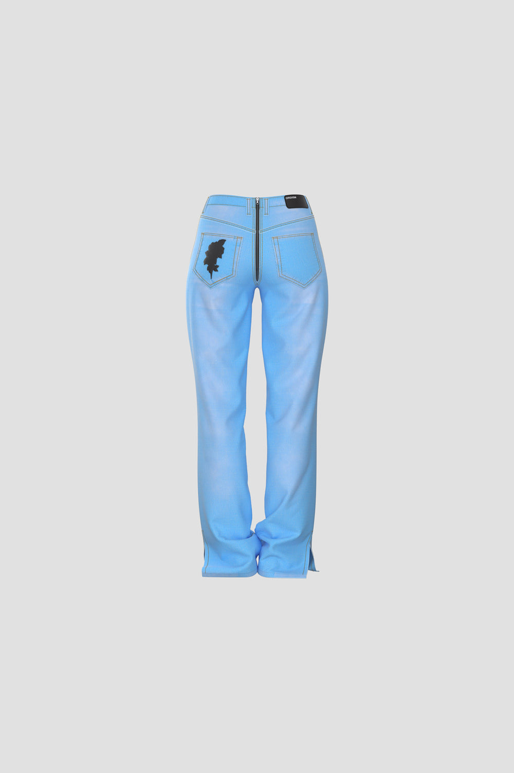 Retro Zip Jeans Skinny Version