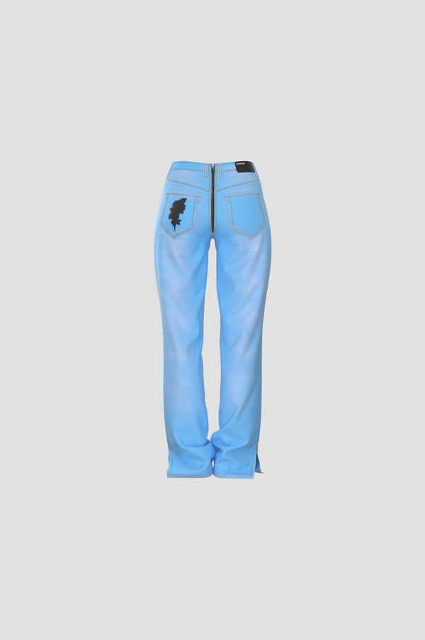 ORGVSM Retro-Zip Baggy Jeans