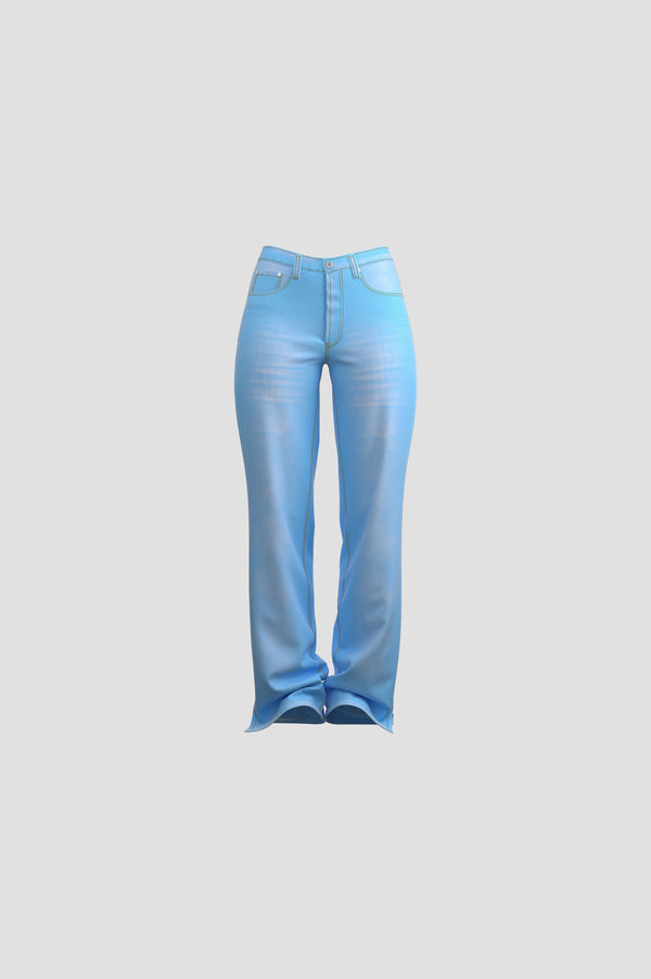 Retro-Zip Baggy Jeans