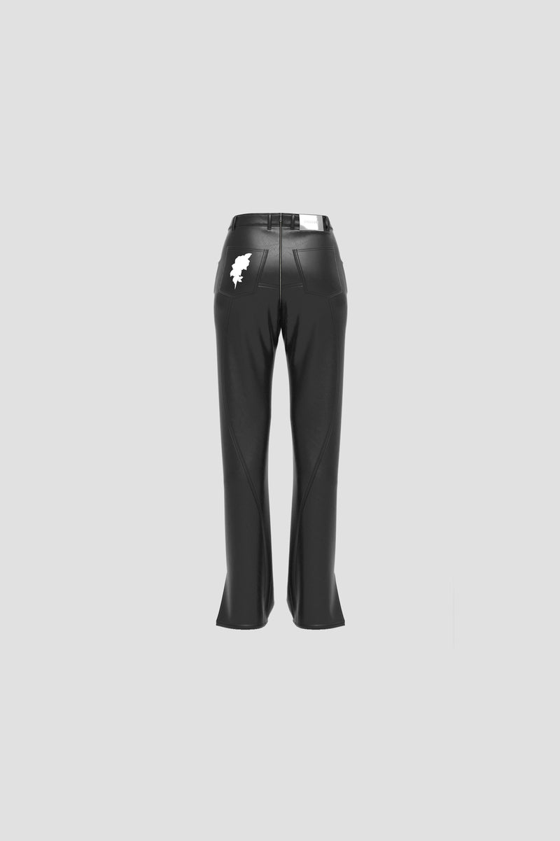 ORGVSM Retro Zip Leather Pants